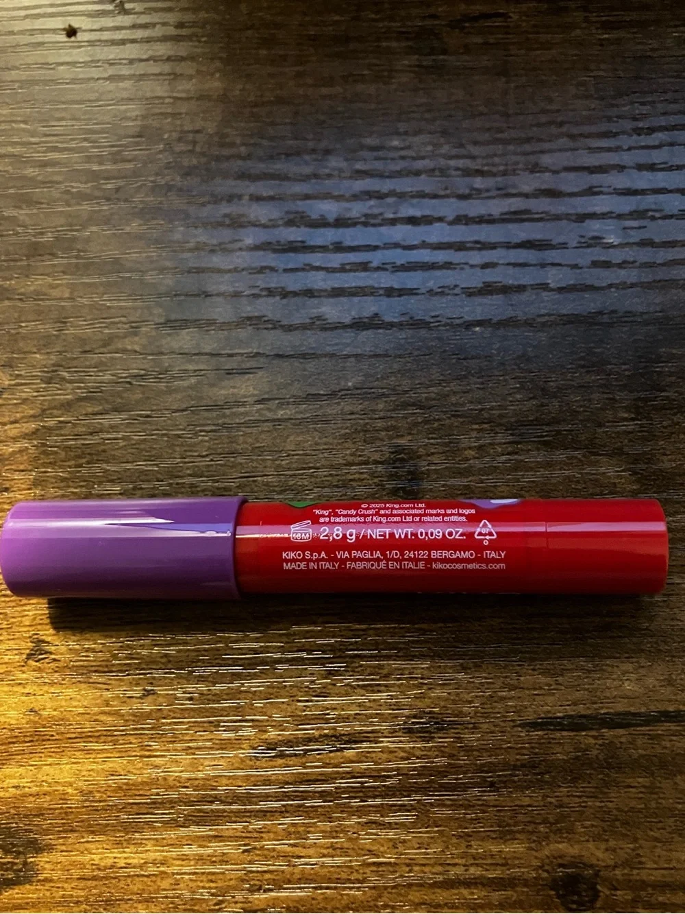 Kiko Milano x Candy Crush™ Luminous Lip  Balm 01 Joyful Jujube NWT